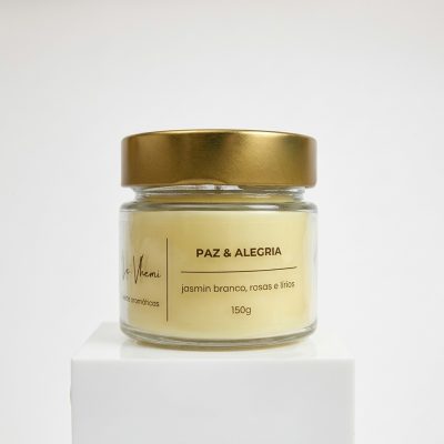 vela aromática paz e alegria coleção intenções 1