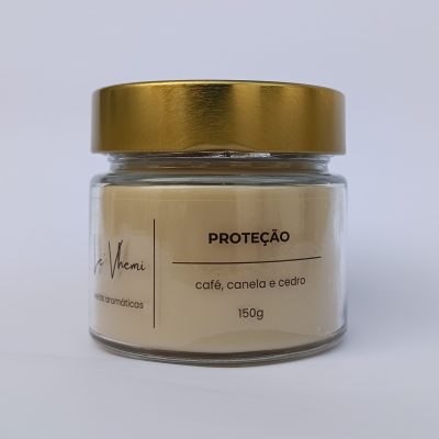 Vela Aromática Proteção coleção Intenções em vidro pianezza