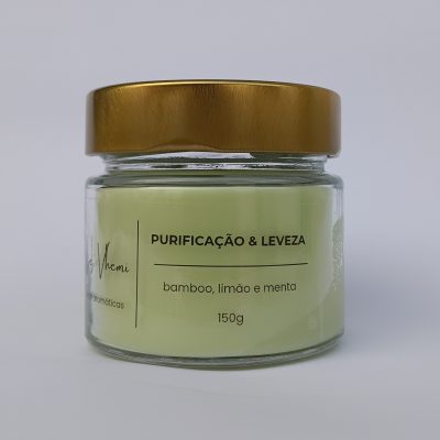 Vela Aromática Purificação e Leveza coleção Intenções em vidro pianezza